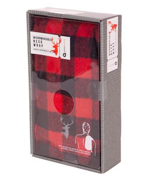 Red and Black Plaid Neck Wrap