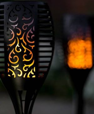 TrueFlame Mini Solar Torch Light 2pk