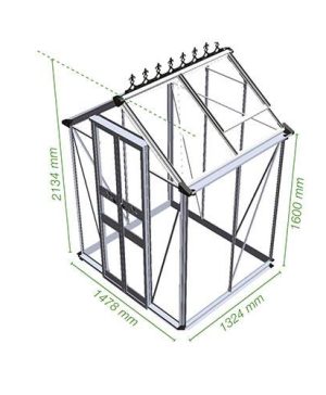 Eden Birdlip Installation 4 x 4 Greenhouse