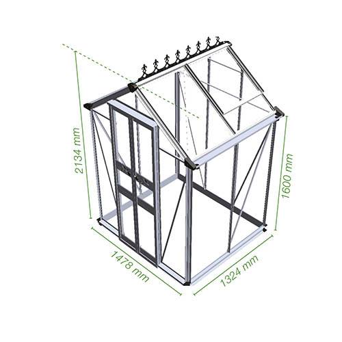 Eden Birdlip Installation 4 x 4 Greenhouse