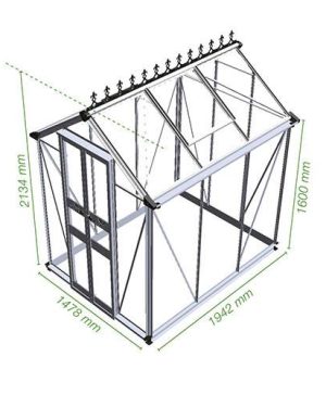 Eden Birdlip Installation 4 x 6 Greenhouse