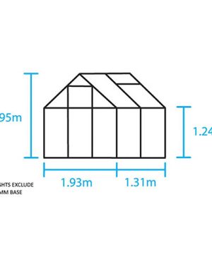 Halls Popular Installation 6 x 4 Greenhouse