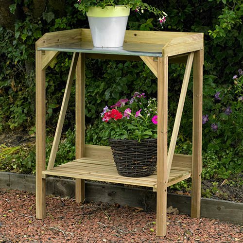 Basics Self-assembly Metal Top Potting Bench