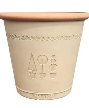 Boxwood Acorn 33cm Brown Planter