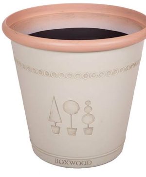 Boxwood Acorn Round Planter (11in) Green