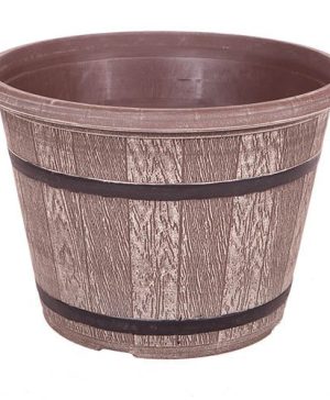 Cask Planter 40cm (16in) Driftwood Effect