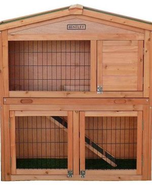 Charles Bentley Pets Large Wooden Rabbit/Guinea Pig 2 Tier House