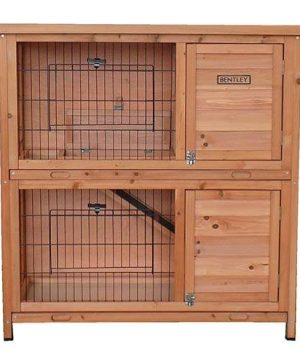 Charles Bentley Two Storey Wooden Rabbit/Guinea Pig Hutch