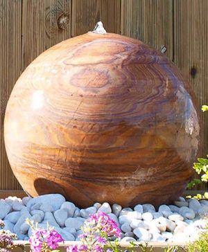 Eastern Drilled Sphere Water Feature