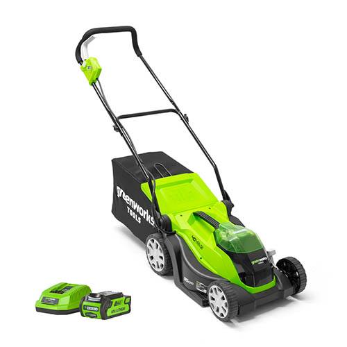 Greenworks 40v 35cm Walk Behind Mower with 2Ah Battery and Charger