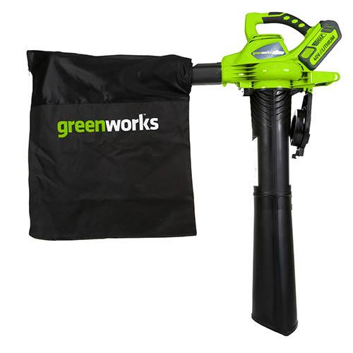 Greenworks 40v Brushless Blower and Vacuum with 2 x 2Ah Batteries and Charger