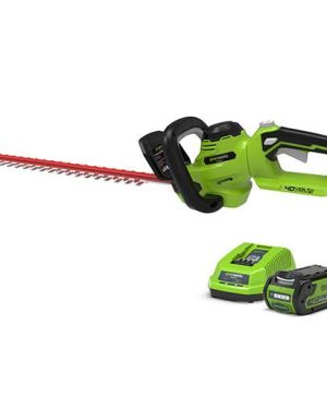 Greenworks 40v Hedge Trimmer with 2Ah Battery and Charger