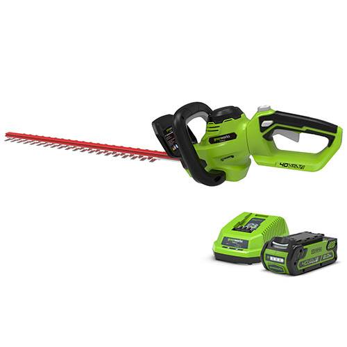 Greenworks 40v Hedge Trimmer with 2Ah Battery and Charger