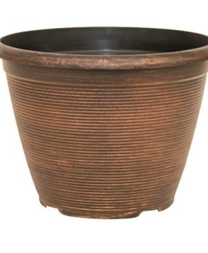 Helix Round Planter 25cm (10in) Warm Copper