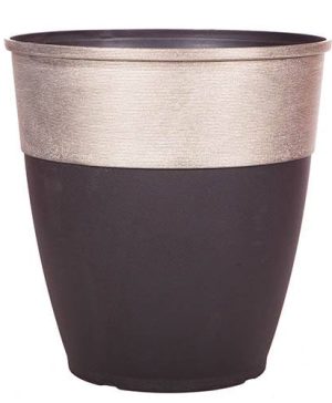 Hendrix Tall Round Planter 46cm (18in) Champagne Top