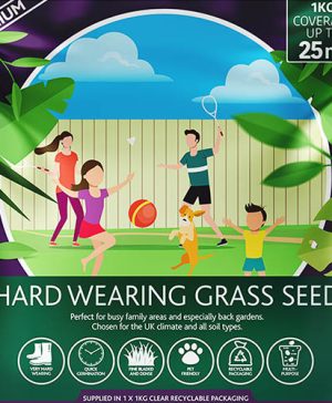 Multi-Purpose & Hardwearing Grass Seed Mix - Back Lawn