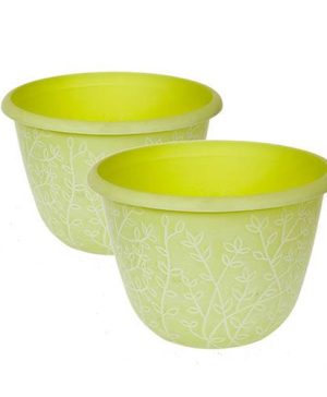 Pair of Pastel Green Serenity Planters