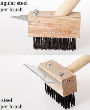 Pair of Patio Cleaning Wire Brushes and Scrapers