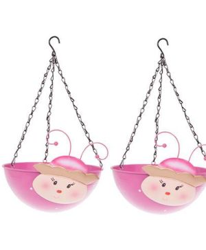 Pair of Princess Wobblehead Hanging Baskets