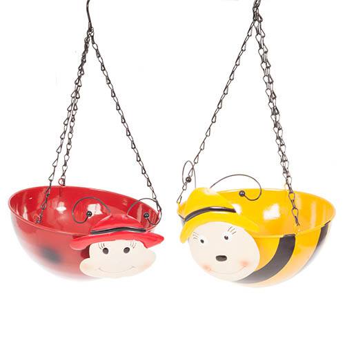 Pair of Wobblehead Hanging Baskets