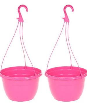 Pink Hanging Baskets - Pair