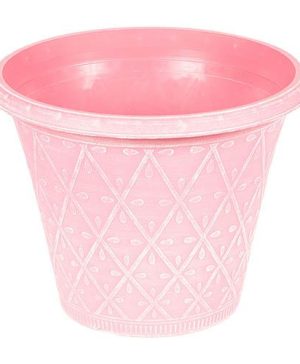 Pink Prisma Round Planter