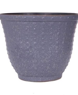Premium Hobnail Round Planter 43cm (17in) Silver