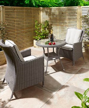 Prestbury Bistro Set-Natural Stone