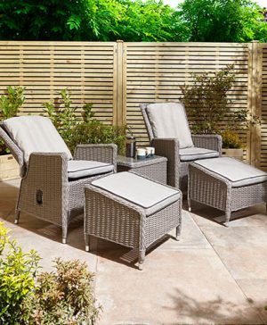 Prestbury Lounger Set-Natural Stone