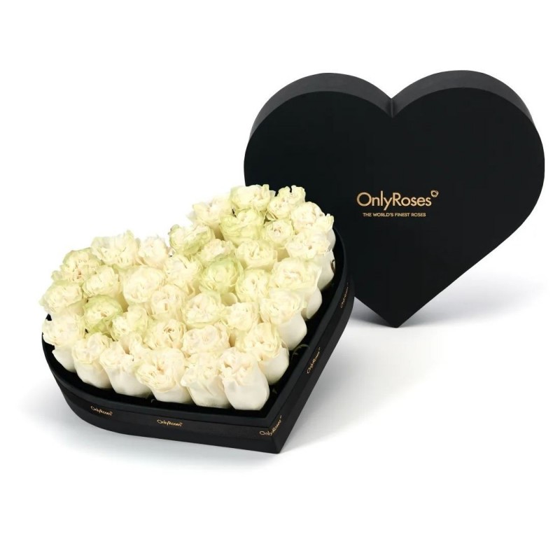 Garden Rose Heart 'White' Flowers & Plants Co.