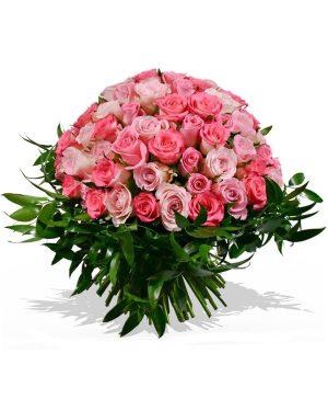 Garden Rose and Ruscus Flowers & Plants Co.