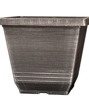 Silver Torino Square Planter