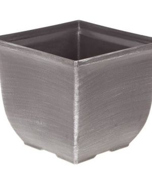 Silver Tulipa Square Planter