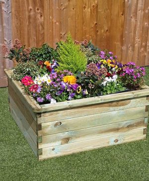 Square Sleeper Raised Bed