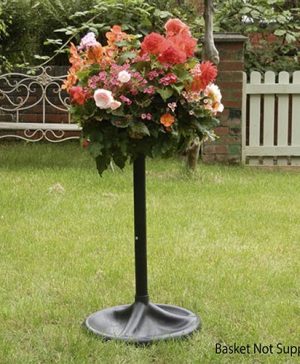 The Easy Fill Hanging Basket Pedestal Planter