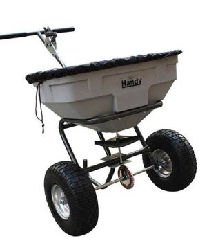 The Handy 57kg (125lbs) Push Broadcast Spreader