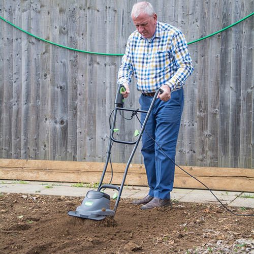 The Handy 800w Electric Garden Tiller