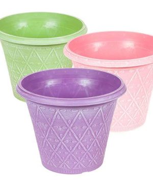 Trio of Prisma Round Planters