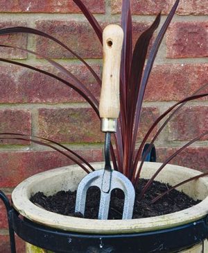 Wooden Handle Hand Fork