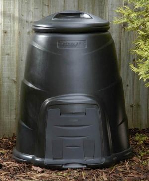 220L Black Composter with Base Plate