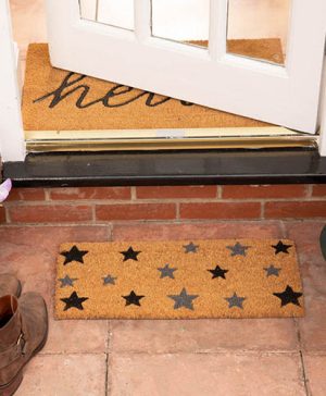 Grey Stars Step Mat