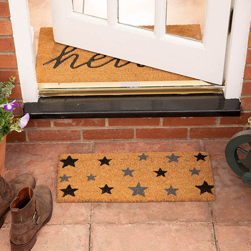 Grey Stars Step Mat