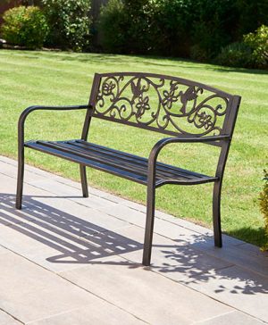 Hummingbird Bench-Bronze