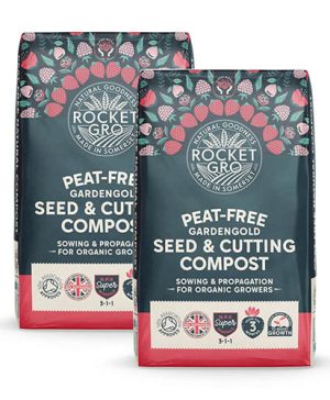 Twin Pack RocketGro Peat-Free GardenGold Seed & Cutting Compost 50L